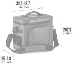 Petromax Kühltasche 8 Liter / Dunkelgrau -Broil King Store Petromax Kuehtasche 8Liter Abmessungen