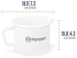 Petromax Emaille Milchtopf / 1000 Ml / Weiß -Broil King Store Petromax Milchtopf Emaille 1000ml weiss Abmessungen