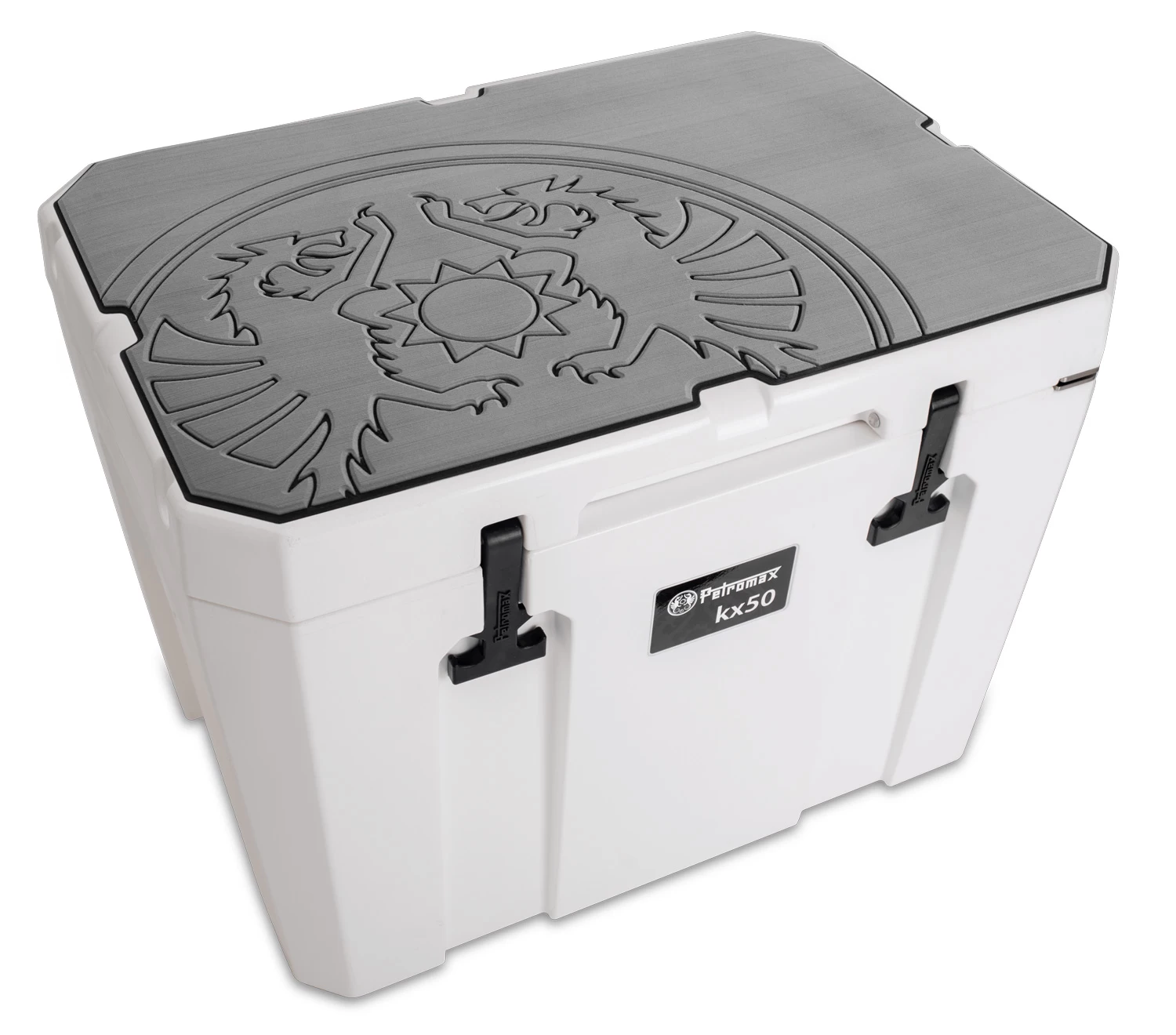 Petromax Haft-Auflage Für Kühlbox Kx50 Grau Mit Drachenemblem 3 Petromax Haft-Auflage Für Kühlbox Kx50 Grau Mit Drachenemblem