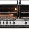 Napoleon Prestige Pro 825-3 Edelstahl Einbaugrill Gas - Inkl. Drehspieß - Modell 2023 -Broil King Store PrestigePro BIPRO825 RBI 3 GrillHead Str NoRotis LidOpn IntLtsOn 1