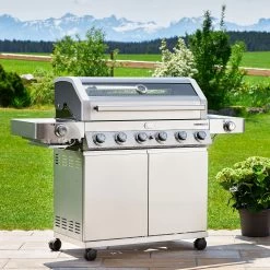 Rösle Edelstahl Gasgrill Videro G6-S VARIO+ - Limited Edition Modell 2023 - SMART Deal Inkl. Grillfürst Grill Control -Broil King Store Roesle Gasgrill Station Videro G6 S Edelstahl Mood