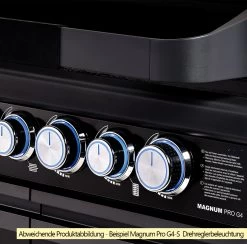 Rösle Gasgrill Magnum PRO G3 Inkl. Abdeckhaube - Modell 2023 -Broil King Store Roesle Magnum Pro Drehregler Beispiel G4 S