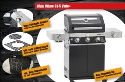 Rösle Gasgrill Videro G3-S VARIO+ Schwarz - Modell 2023 - X-DEAL Inkl. Abdeckhaube Und Grillplatte -Broil King Store Roesle Videro G3 S Vario Gasgrill Highlights