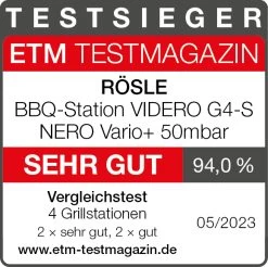 Rösle Gasgrill Videro G4-S Vario+ Nero Schwarz - Modell 2023 - X-DEAL Inkl. Abdeckhaube Und Grillplatte -Broil King Store Roesle Videro G4 S Nero Vario Testsieger Grillstationen 2