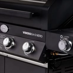 Rösle Gasgrill Videro G4-S Vario+ Nero Matt-schwarz - Modell 2023 -Broil King Store Roesle Videro G4 S Vario NERO matt schwarz Drehregler 1