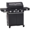 Rösle Gasgrill Videro G4-S Vario+ Nero Schwarz - Modell 2023 - X-DEAL Inkl. Abdeckhaube Und Grillplatte