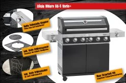 Rösle Gasgrill Videro G6-S VARIO+ Schwarz - Modell 2023 - Inkl. Abdeckhaube -Broil King Store Roesle Videro G6 S Vario Highlights