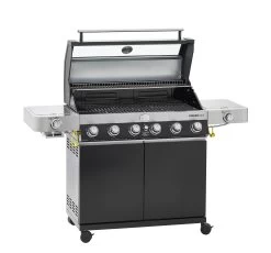 Rösle Gasgrill Videro G6-S VARIO+ Schwarz - Modell 2023 - Inkl. Abdeckhaube -Broil King Store Roesle Videro G6 S Vario schwarz 25527 Deckel