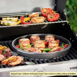 Rösle Gasgrill Videro G6-S VARIO+ Schwarz - Modell 2023 -Broil King Store Roesle Videro Gasgrill Vario Grillrost Mood 1