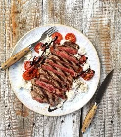 Steak Champ Gourmet Steakbesteck Set: 2 Steakmesser Und 2 Gabeln -Broil King Store Steak Champ Gourmet Messerset Steak Teller 101059