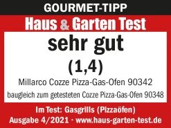 COZZE Pizzaofen Gas 34 Cm (13") Mit Thermometer - Inkl. Pizzastein 19 COZZE Pizzaofen Gas 34 Cm (13") Mit Thermometer - Inkl. Pizzastein -Broil King Store Testlogo Cozze Pizzaofen Gas 90342