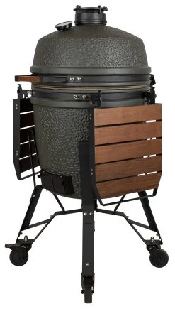 The Bastard Keramikgrill VX Large - Complete - Schwarz Matt - Modell 2023 22 The Bastard Keramikgrill VX Large - Complete - Schwarz Matt - Modell 2023 -Broil King Store The Bastard VX Keramikgrill Large Komplett Seitenablagen abgeklappt