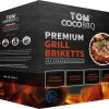 TOM Cococha Rot BBQ Grillbriketts 4kg - 4,0 X 3,0 X 2,5 Cm -Broil King Store Tom Cococha Kokoskohle Grillbriketts 1kg