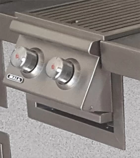 BULL Einbau Blende Seitenbrenner Double / Edelstahl 3 BULL Einbau Blende Seitenbrenner Double / Edelstahl