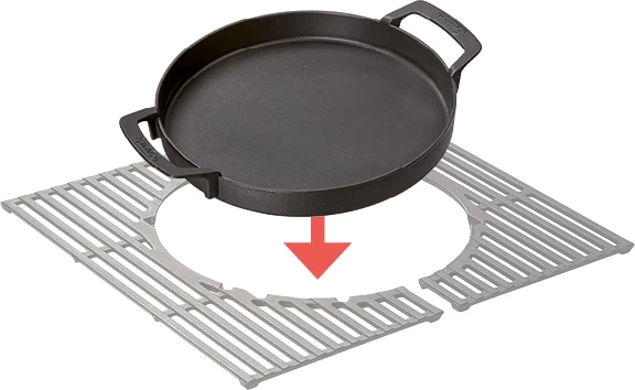 Enders Switch Grid Einsatz: Gusseisen Pfanne 4 Enders Switch Grid Einsatz: Gusseisen Pfanne – Bild 2