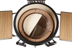 Monolith Grill LeChef Red Mit Gestell Und Seitentischen MG23R - Set - Auslaufmodell -Broil King Store monolith lechef geteilter deflektorstein 20103