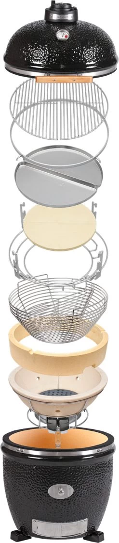 Monolith Grill LeCHEF PRO-Serie 1.0 Schwarz - OHNE Gestell Und Seitentischen