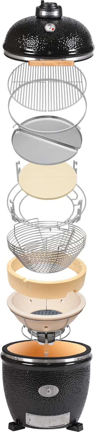 Monolith Grill LeCHEF PRO-Serie 1.0 Schwarz - OHNE Gestell Und Seitentischen 3 Monolith Grill LeCHEF PRO-Serie 1.0 Schwarz - OHNE Gestell Und Seitentischen