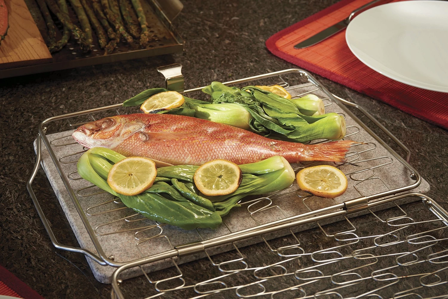 Napoleon Fisch- Und Gemüsehalter Klappbar, Flexibel 4 Napoleon Fisch- Und Gemüsehalter Klappbar, Flexibel – Bild 2