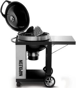 Napoleon Holzkohlegrill Kugelgrill Ø 57cm Im Rollwagen Mit Gussrost Und Deckelscharnier PRO22K-Cart-2 16 Napoleon Holzkohlegrill Kugelgrill Ø 57cm Im Rollwagen Mit Gussrost Und Deckelscharnier PRO22K-Cart-2 -Broil King Store napoleon grillwagen deckel PRO22K CART 2