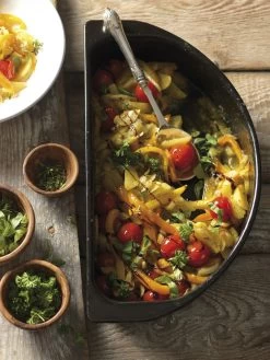 Outdoorchef Gourmet Halbmond Kochset / Grillschalen Porzellanemailliert / 2 Teilig -Broil King Store outdoorchef gourmet halbmond 18 211 72 e