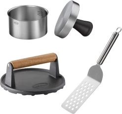 Rösle BBQ Burger Set 3-teilig Mit Burgerpresse Ø11cm
